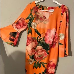 - Calvin Klein Tropical Print Dress